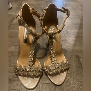 INC International Concepts Gold Embellished Heels